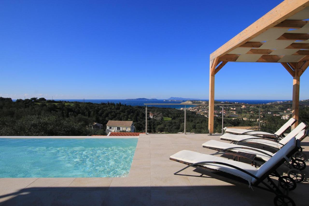 Sunset Sea View Villa 5 Arillas Agiou Georgiou Esterno foto